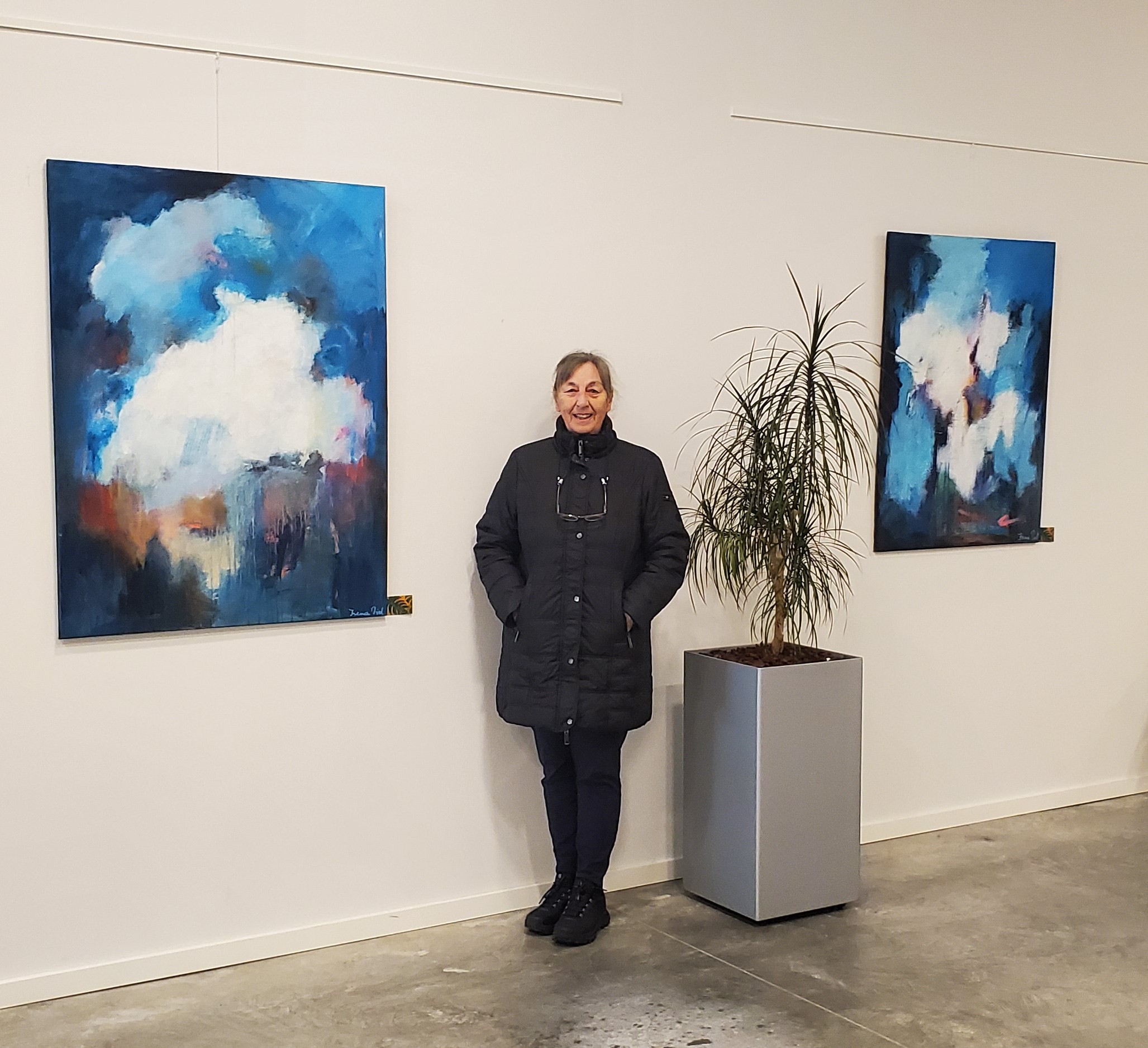 Irena Piel med hendes første udstilling